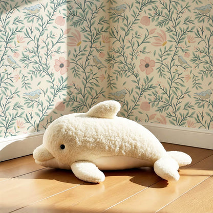 Athena Songbird Vine Blush Sage Butter Wallpaper