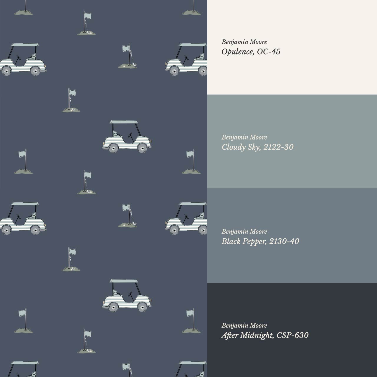 Atticus Golf Carts Blue Wallpaper