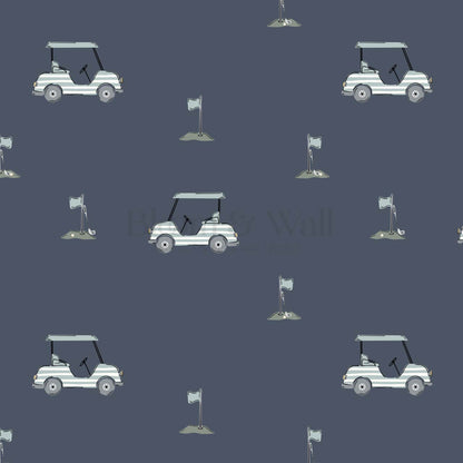 Atticus Golf Carts Blue Wallpaper