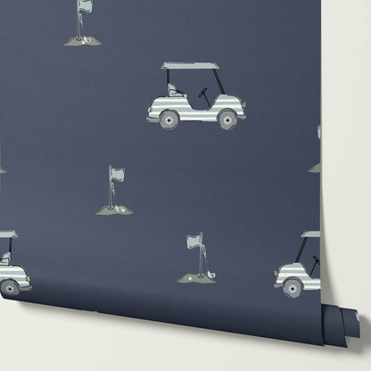 Atticus Golf Carts Blue Wallpaper