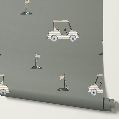 Atticus Golf Carts Olive Wallpaper