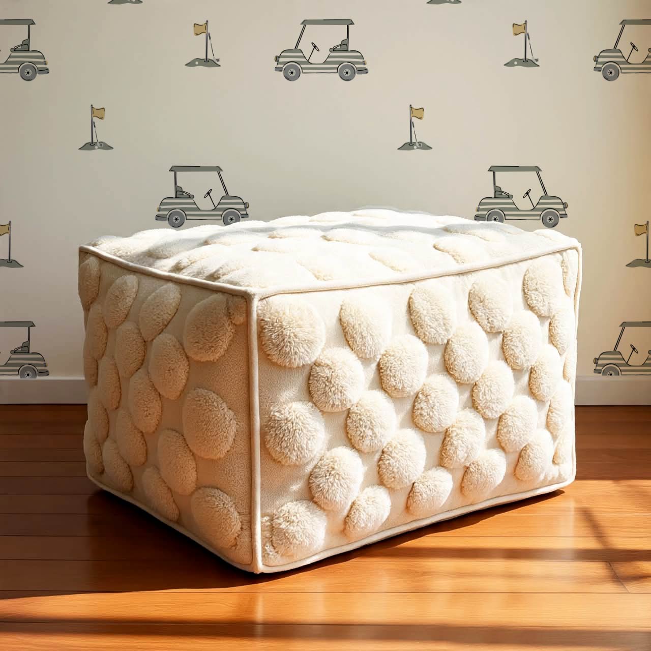 Atticus Golf Carts Tan Cream Wallpaper