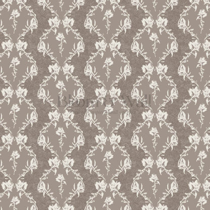 Kayla Vertical Vines Earth Wallpaper