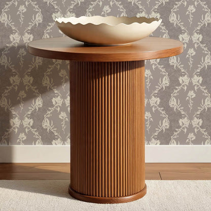 Kayla Vertical Vines Plum Wallpaper