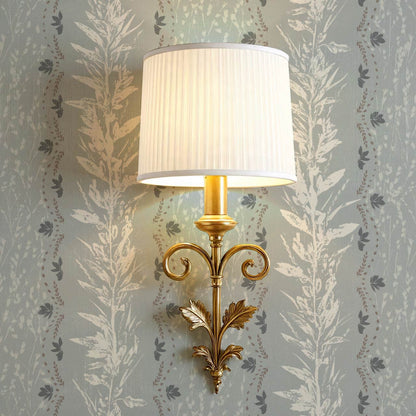 Aubree Silver Hedgerow Gray Glass Wallpaper