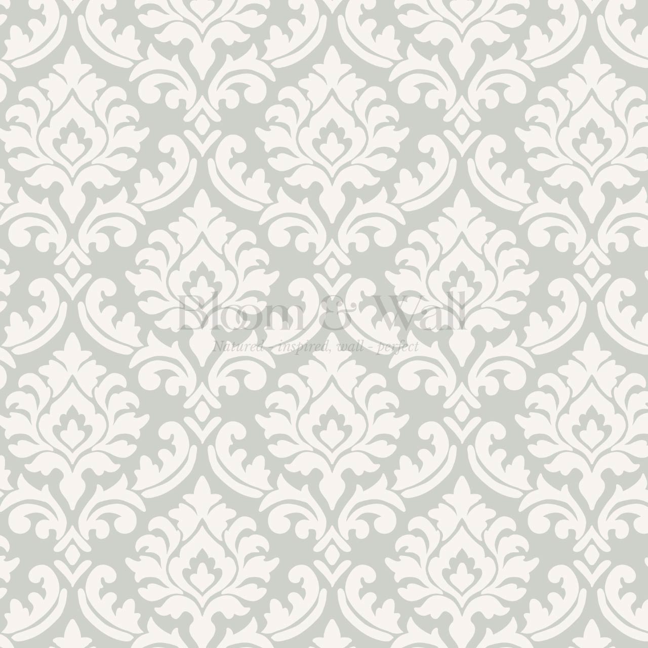 Aubrey Damask Sage Wallpaper