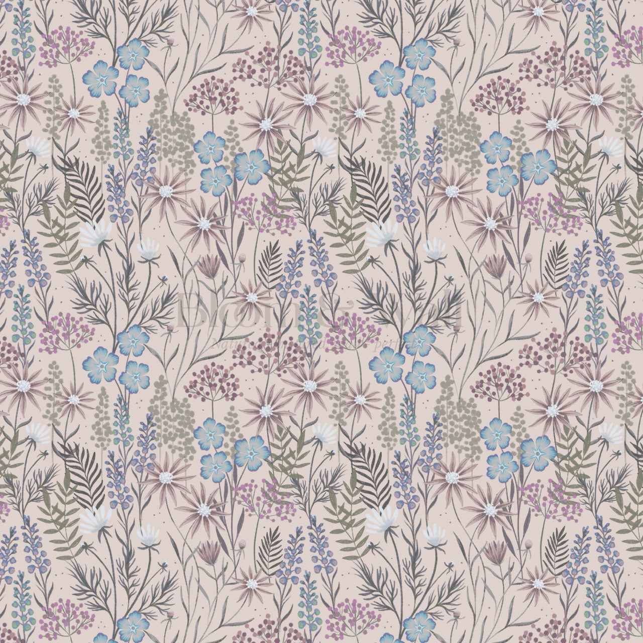 Ava Herbarium Plum Wallpaper