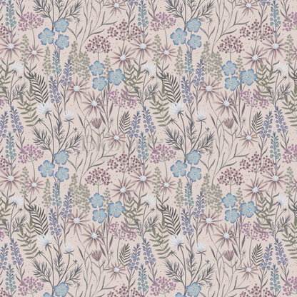 Ava Herbarium Plum Wallpaper