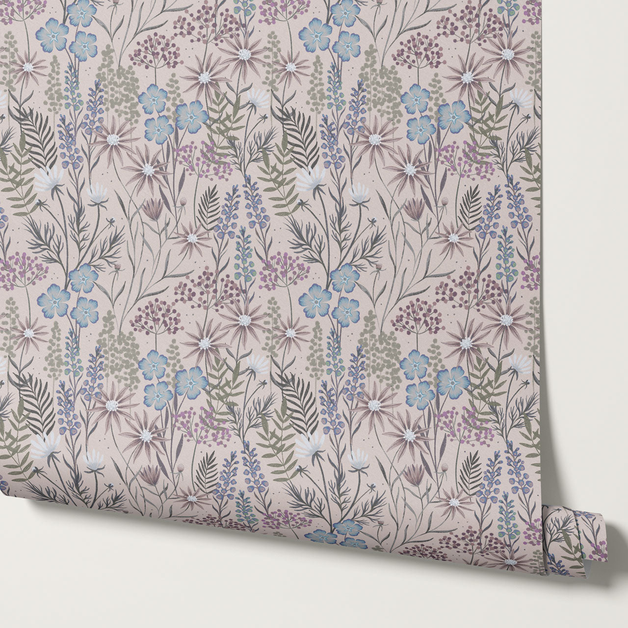 Ava Herbarium Plum Wallpaper