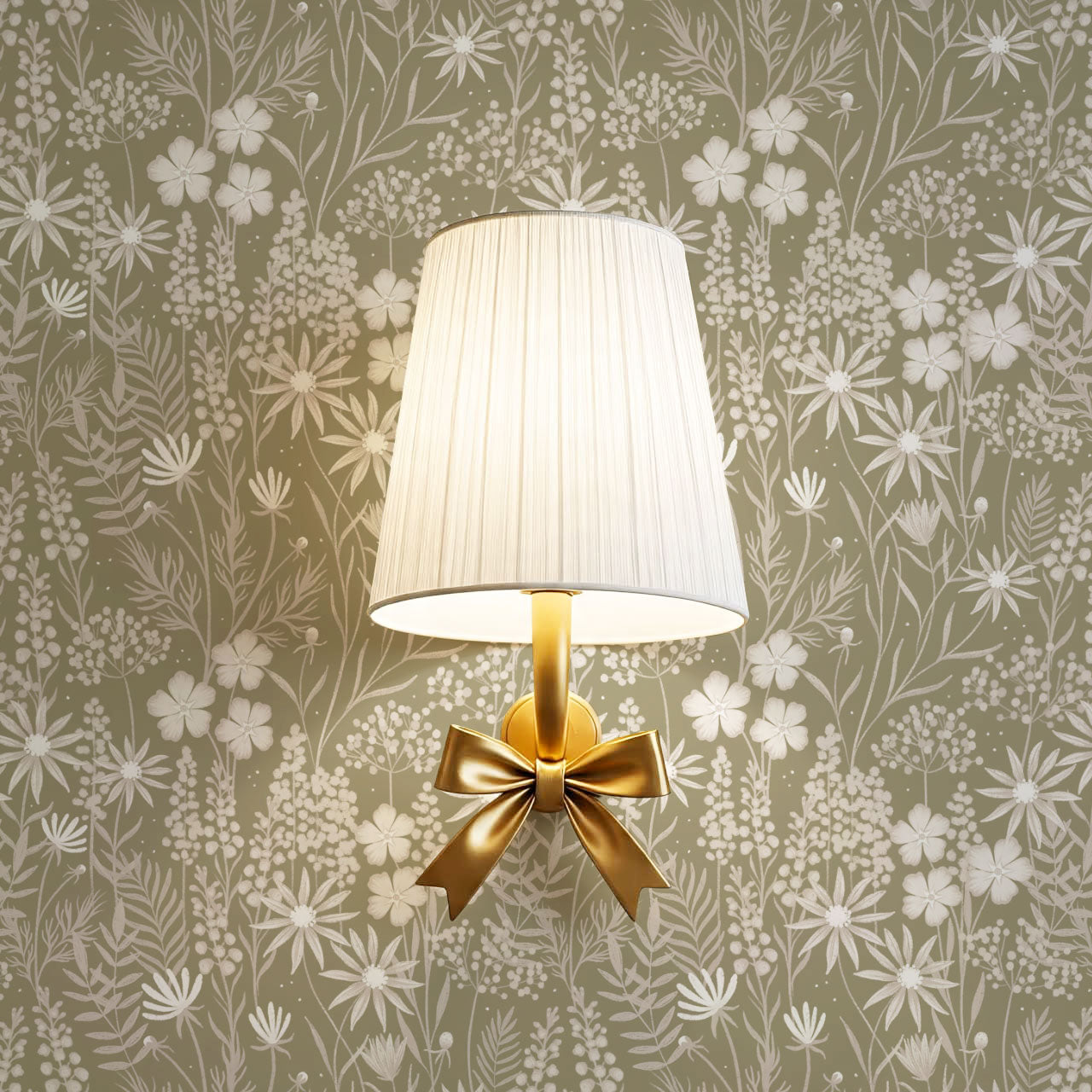 Ava Herbarium Olive Wallpaper
