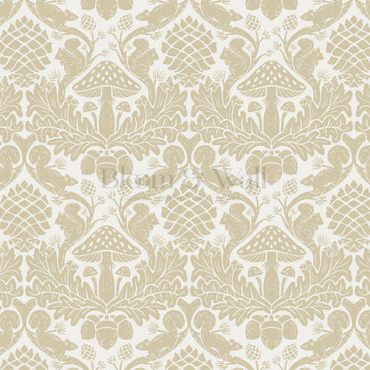 Aveline Squirrels Heaven Gold Wallpaper