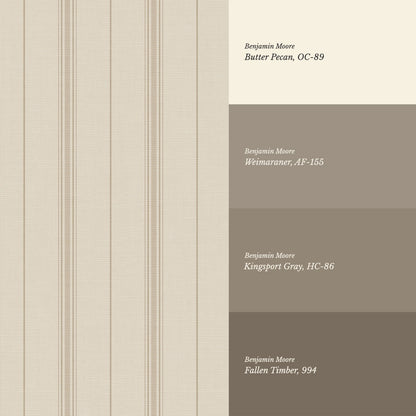 Avery Stripes Beige Wallpaper