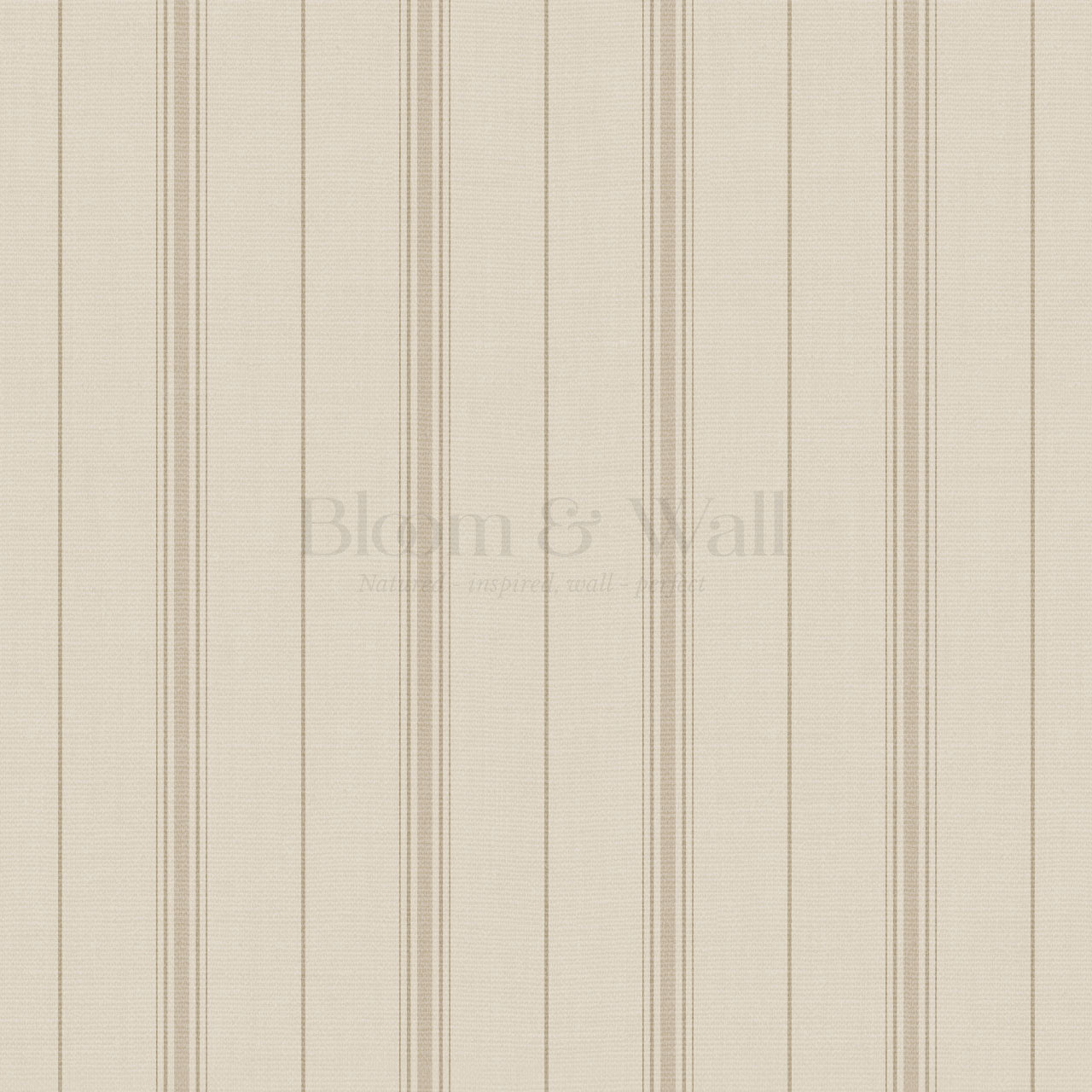 Avery Stripes Beige Wallpaper