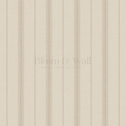 Avery Stripes Beige Wallpaper