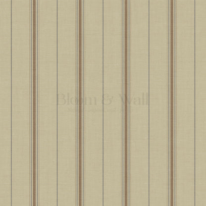 Avery Stripes Pebble Wallpaper