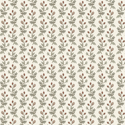 Jayleen Indiska Florals Red Green Wallpaper