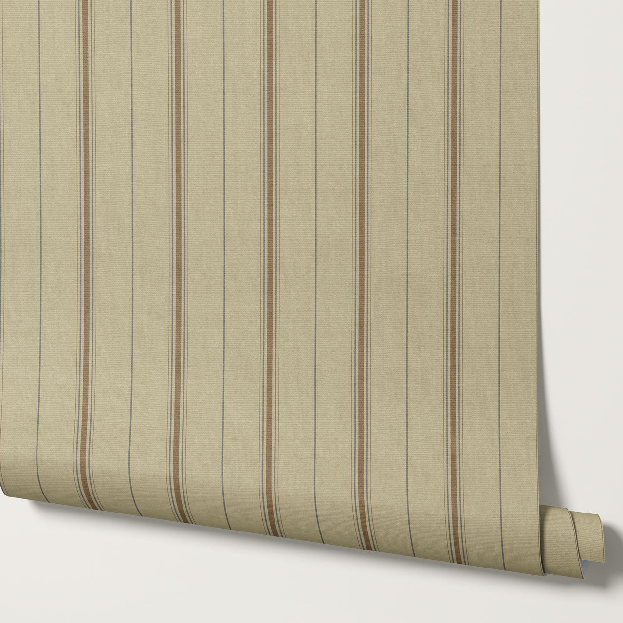 Avery Stripes Pebble Wallpaper