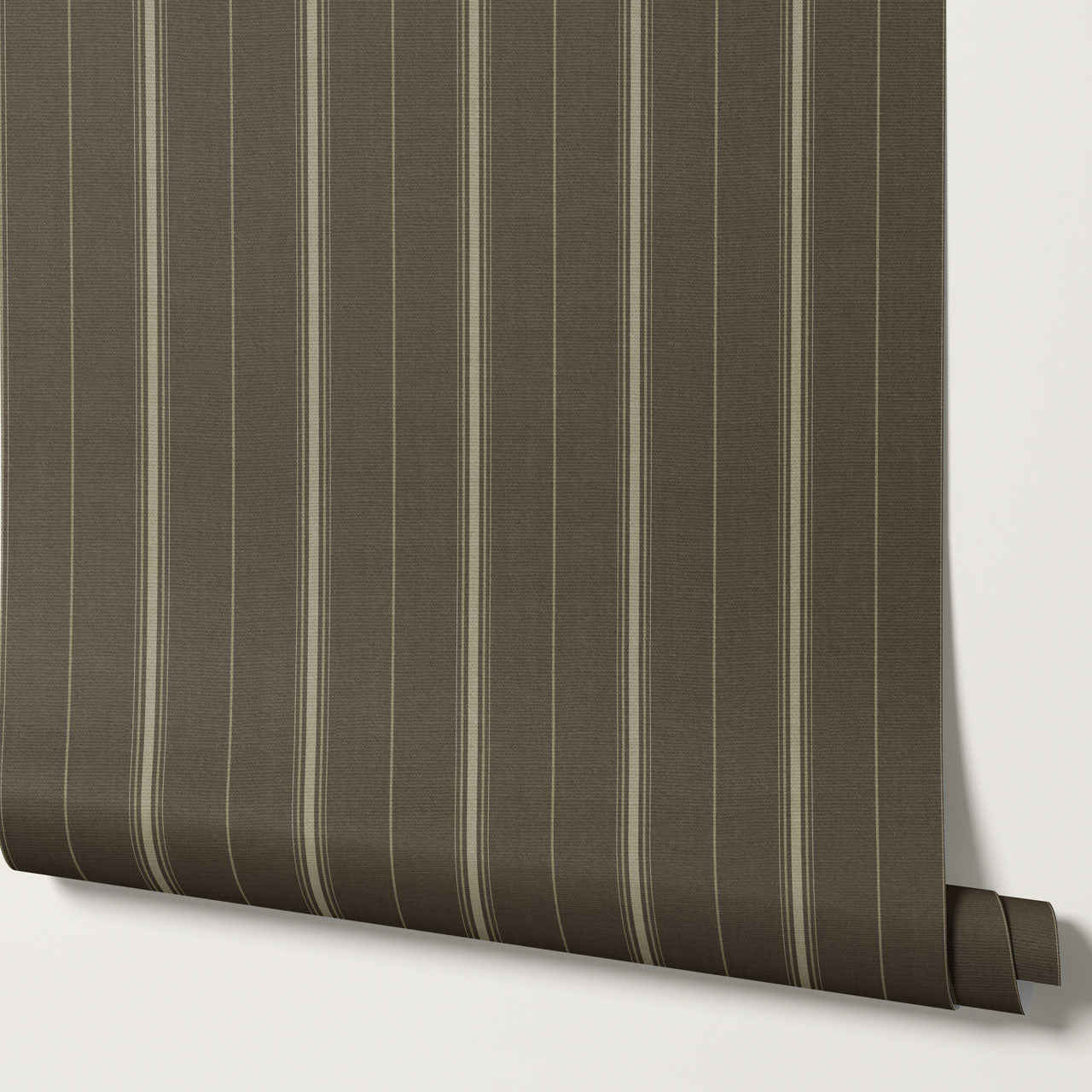 Avery Stripes Brown Wallpaper