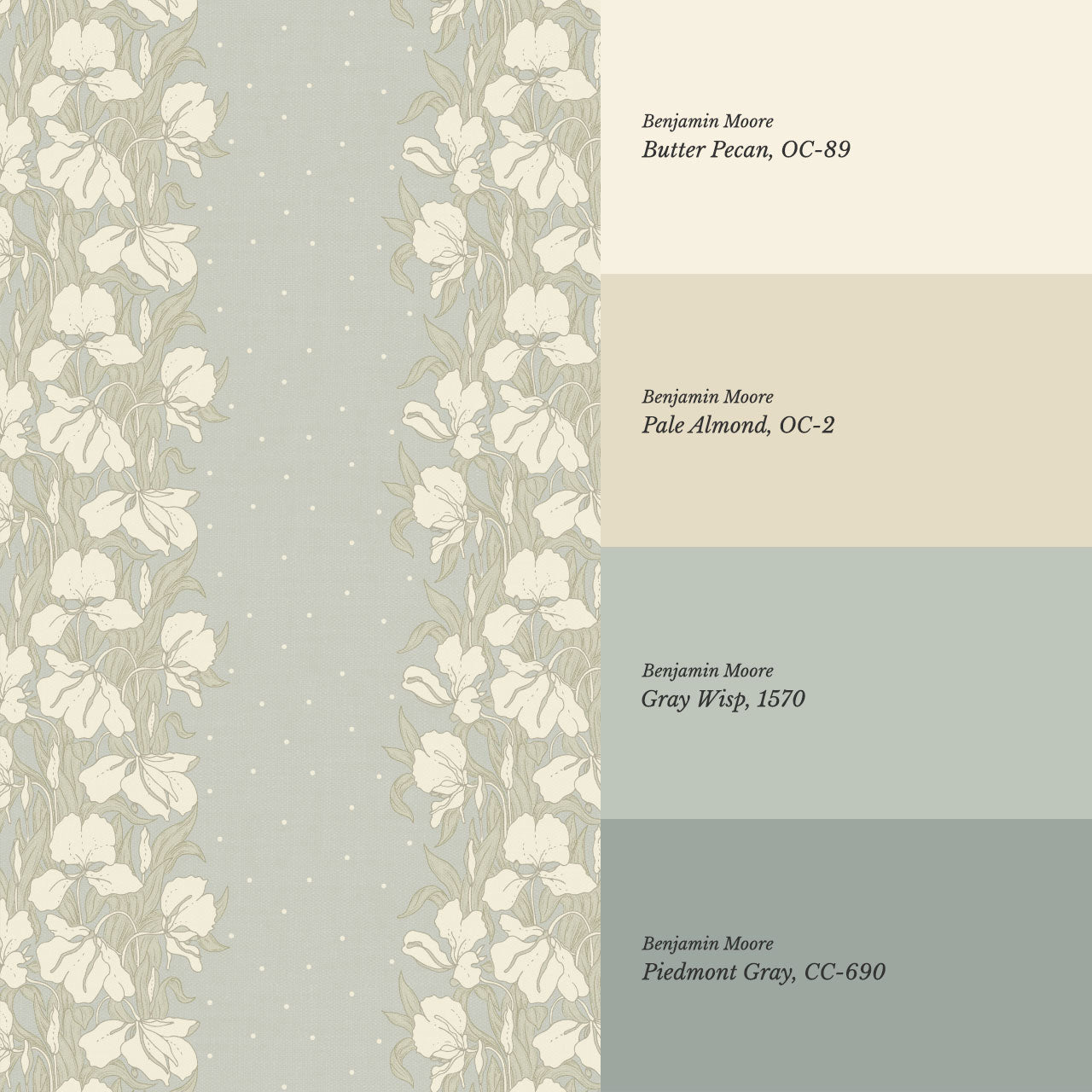 Avianna Ginger Lilies Duck Egg Wallpaper