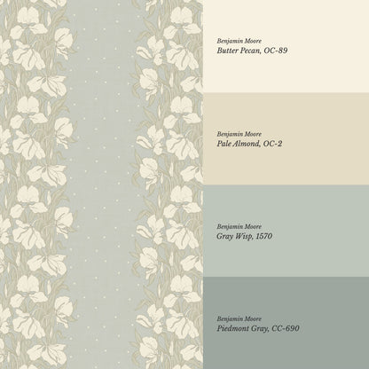 Avianna Ginger Lilies Duck Egg Wallpaper