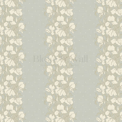 Avianna Ginger Lilies Duck Egg Wallpaper