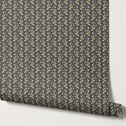 Jayleen Indiska Florals Coffee Wallpaper