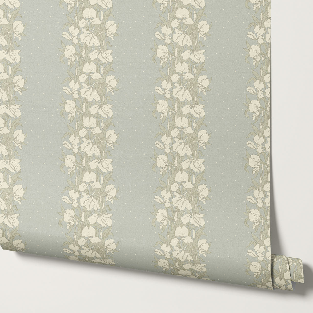 Avianna Ginger Lilies Duck Egg Wallpaper