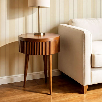 Avril Dotted Stripes Butter Wallpaper