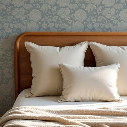 Axelle Petunias & Peonies Moody Sky Wallpaper