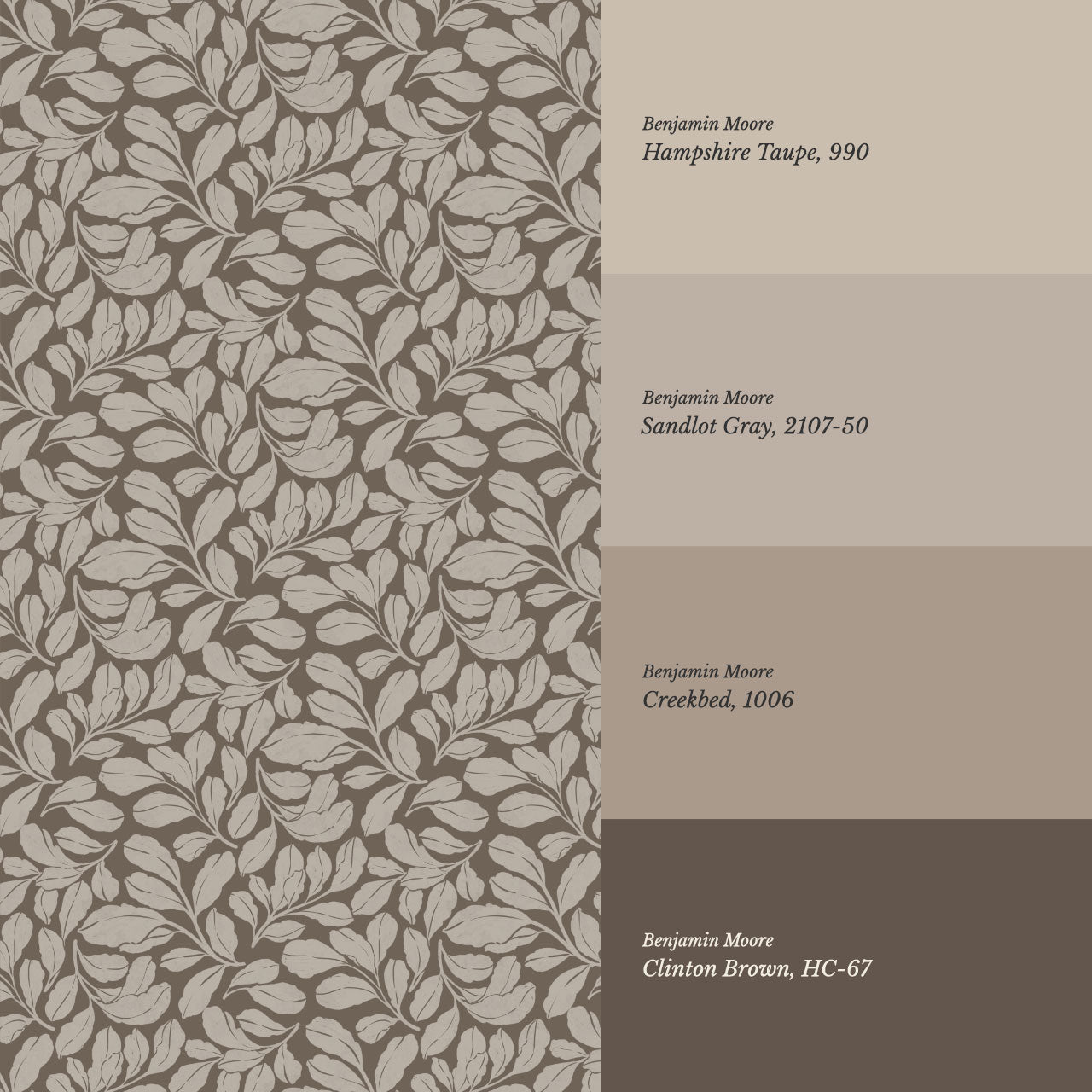 Bailey Elmwood Umber Wallpaper