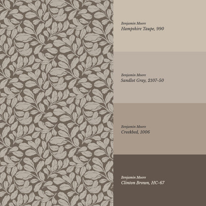 Bailey Elmwood Umber Wallpaper