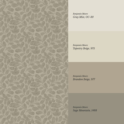 Bailey Elmwood Wheat Wallpaper