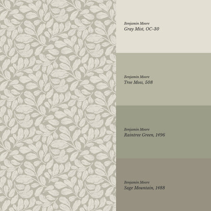 Bailey Elmwood Oat Stone Wallpaper