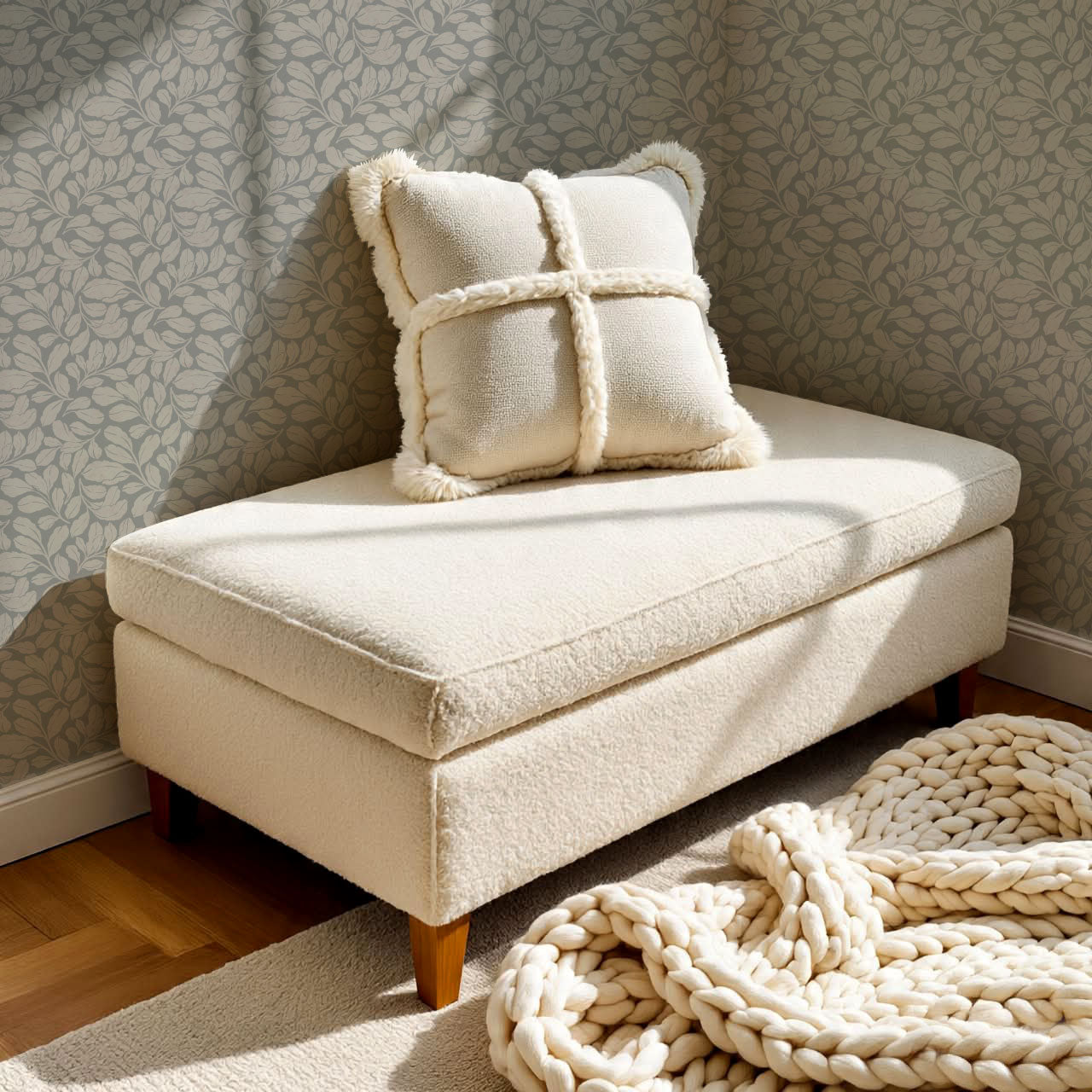 Bailey Elmwood Stone Wallpaper