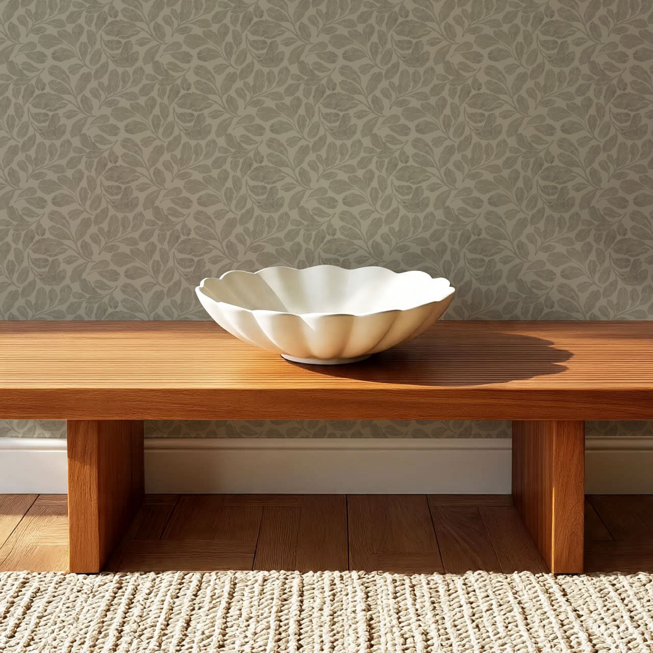 Bailey Elmwood Wheat Wallpaper
