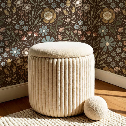 Belinda Florals Wet Clay Earth Wallpaper