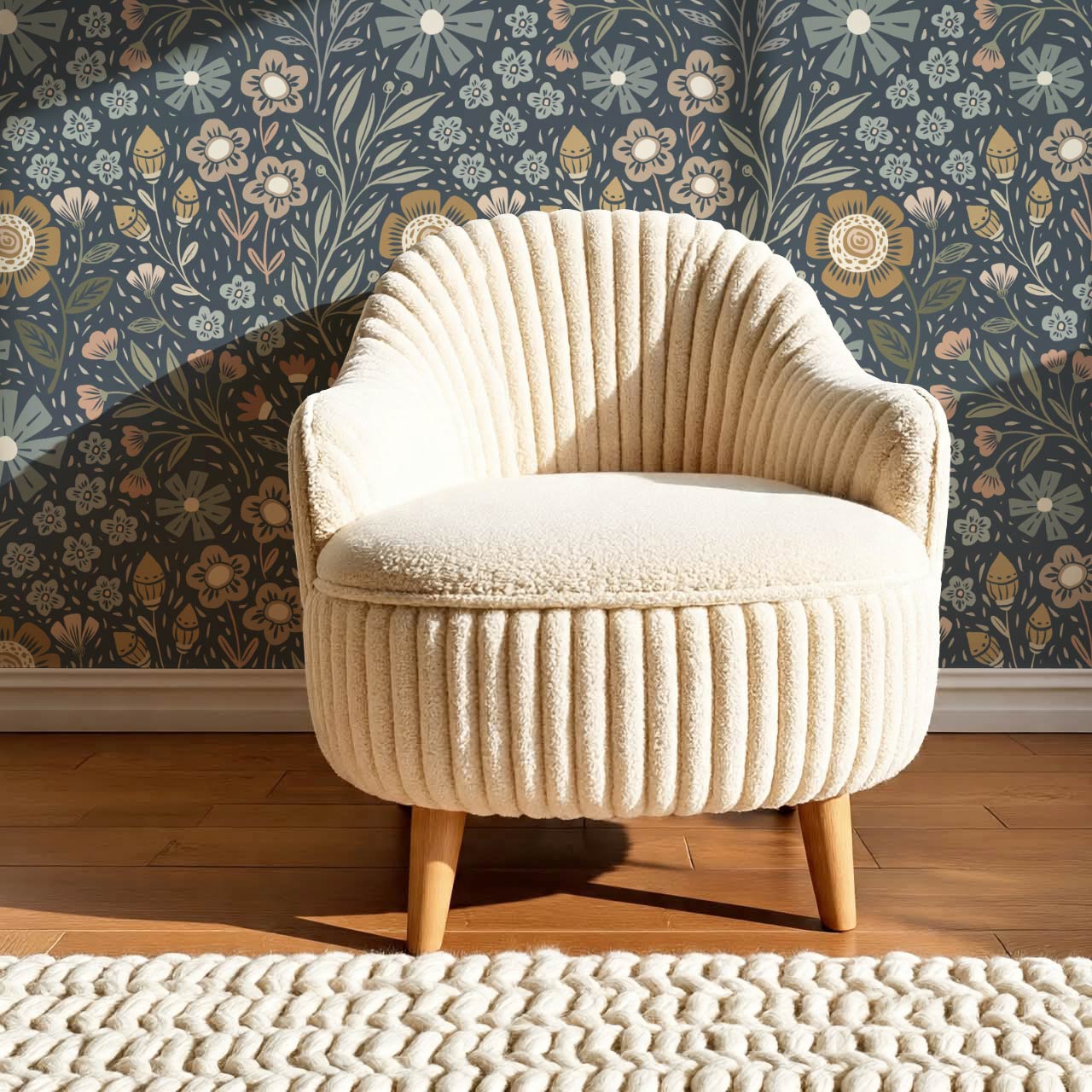 Belinda Florals Deep Sea Earth Wallpaper