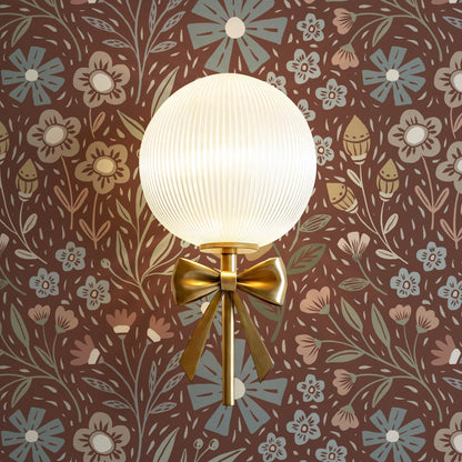 Belinda Florals Copper Earth Wallpaper