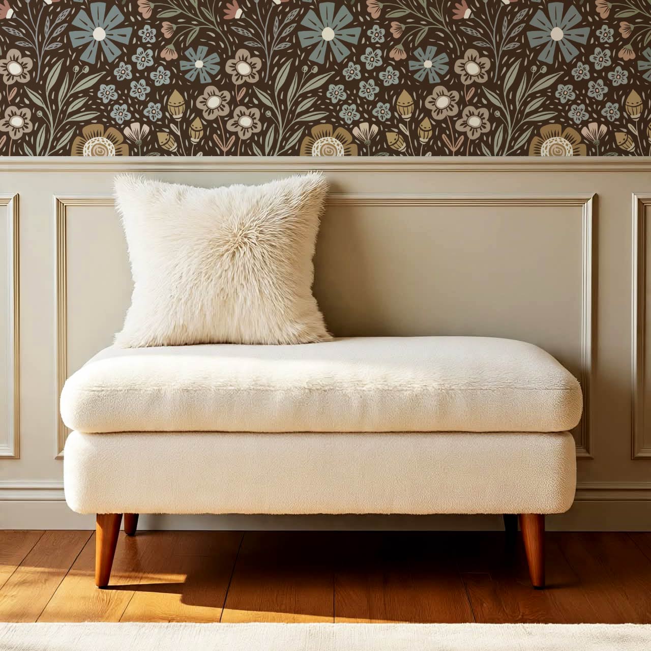 Belinda Florals Wet Clay Earth Wallpaper