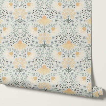Belle Daisy Garden Sky Wallpaper