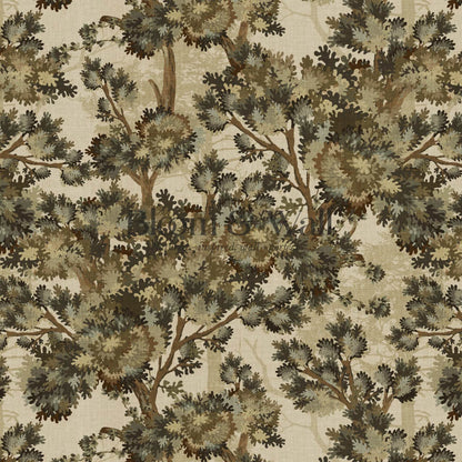 Belleann Vintage Tapestry Forest Sage Olive Wallpaper