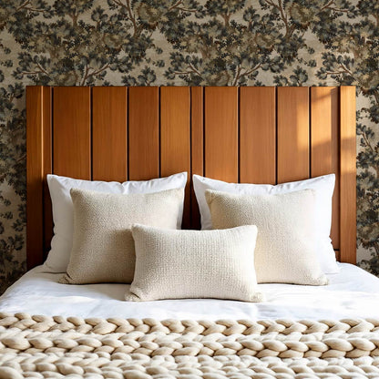 Belleann Vintage Tapestry Forest Taupe Olive Wallpaper
