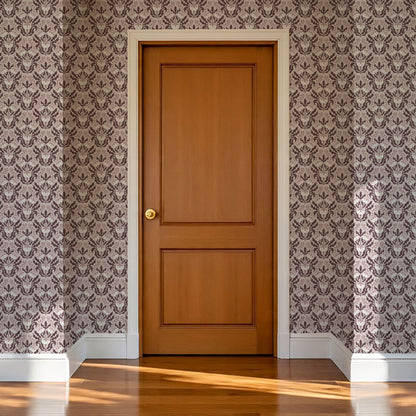 Berty Modern Victorian Blooms Mauve Wallpaper