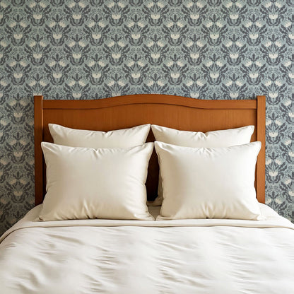 Berty Modern Victorian Blooms Dove Wallpaper