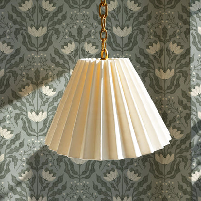 Berty Modern Victorian Blooms Sage Wallpaper