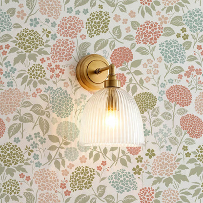 Bianca Hydrangea Garden White Peach Sky Wallpaper
