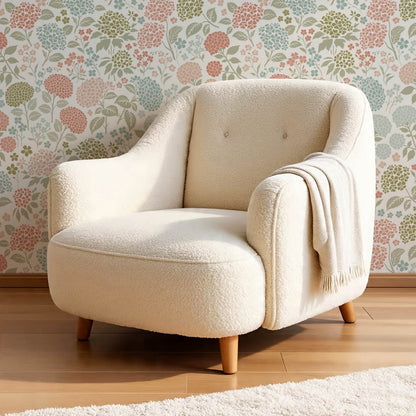 Bianca Hydrangea Garden White Peach Sky Wallpaper