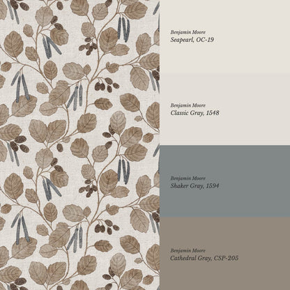 Blanca Wild Alder Earth Slate Bone Wallpaper
