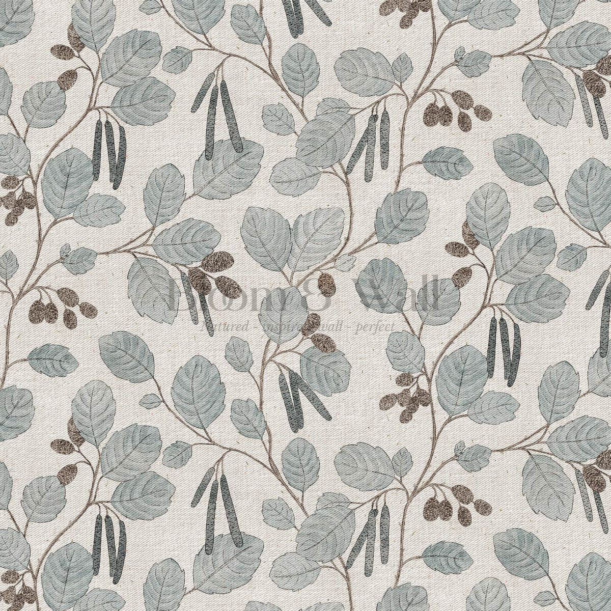 Blanca Wild Alder Gray Slate Bone Wallpaper