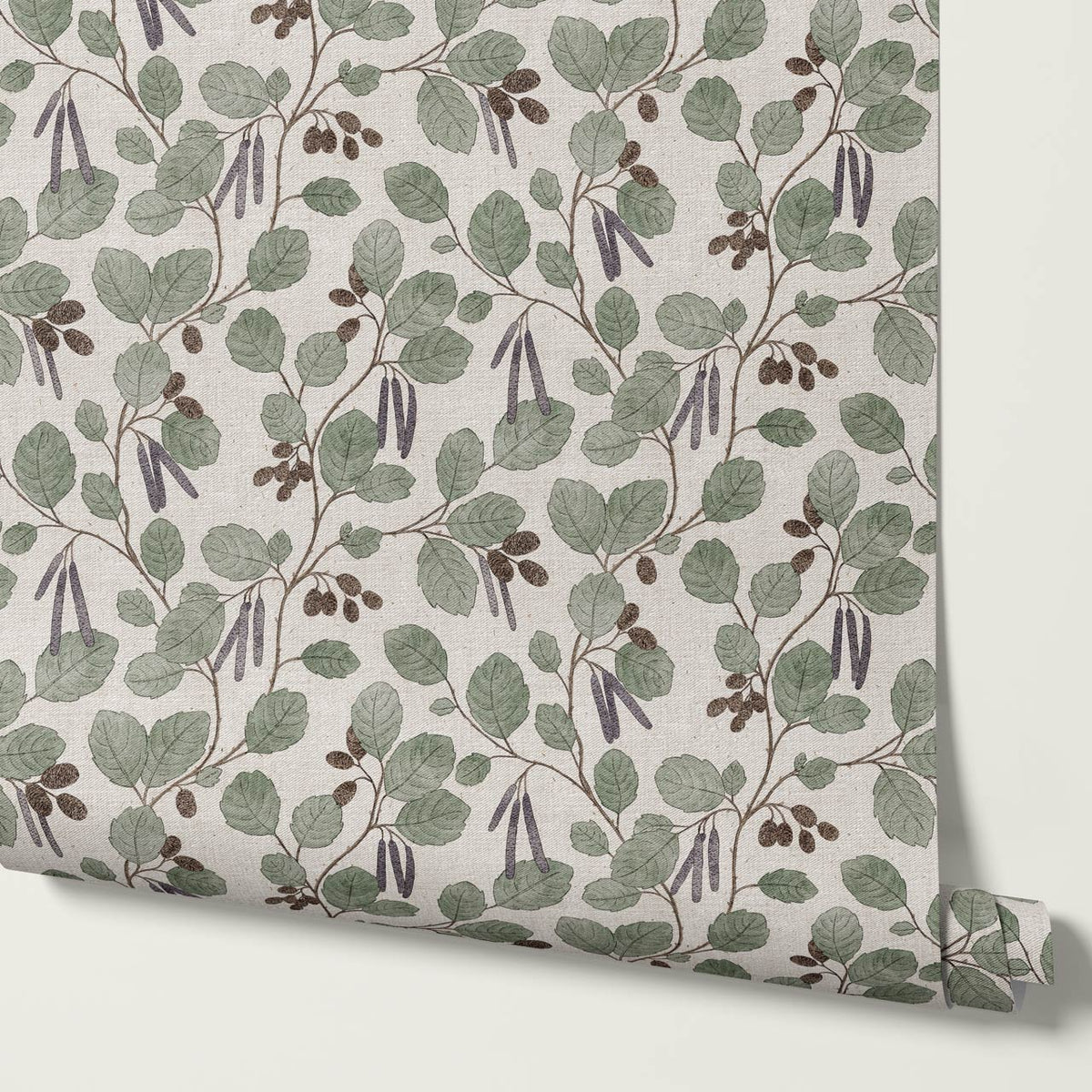 Blanca Wild Alder Forest Plum Bone Wallpaper